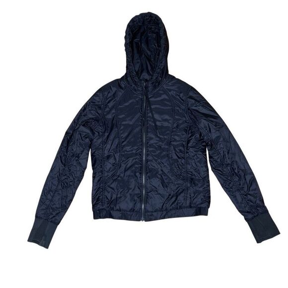 Lululemon Glyde Black Scuba Insulated Hoodie Jacket Black 8 - Picture 1 of 6